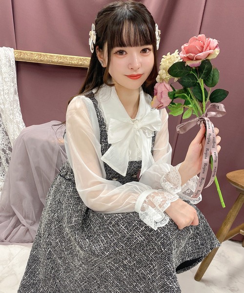 ROJITA(ロジータ)の「シアースリーブツイードワンピース(ワンピース・レディース・ブラック/ホワイト/グレー・FREE)」の19枚目の写真