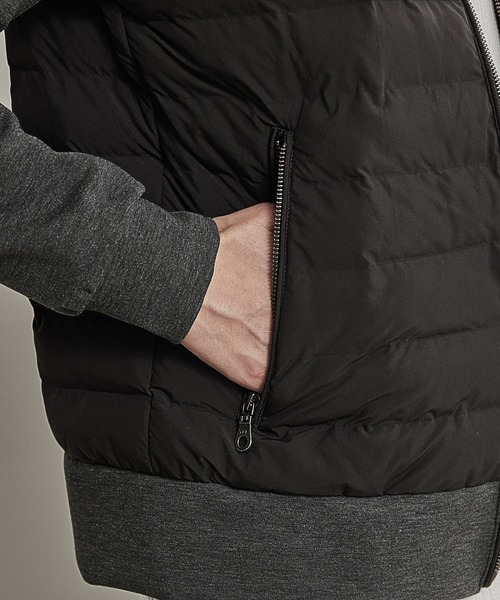 UNION STATION(ユニオンステーション)の「【SORONA/ソロナ】フーデッド機能中綿ブルゾン(ナイロンジャケット・メンズ・グレー系その他/ブラック系その他・M/L/LL)」の6枚目の写真