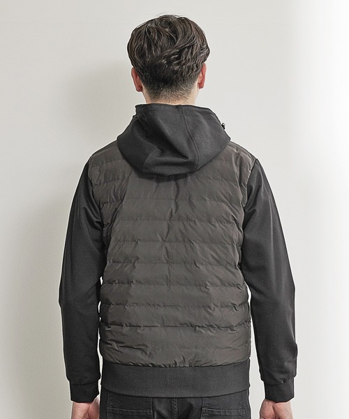 UNION STATION(ユニオンステーション)の「【SORONA/ソロナ】フーデッド機能中綿ブルゾン(ナイロンジャケット・メンズ・グレー系その他/ブラック系その他・M/L/LL)」の16枚目の写真