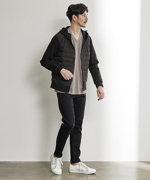 UNION STATION(ユニオンステーション)の「【SORONA/ソロナ】フーデッド機能中綿ブルゾン(ナイロンジャケット・メンズ・グレー系その他/ブラック系その他・M/L/LL)」の13枚目の写真