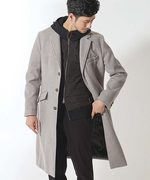 UNION STATION(ユニオンステーション)の「【SORONA/ソロナ】フーデッド機能中綿ブルゾン(ナイロンジャケット・メンズ・グレー系その他/ブラック系その他・M/L/LL)」の4枚目の写真