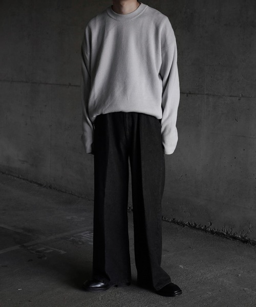 CALLNE】Milano Rib Oversize Wool Blend Knit/ミラノリブ