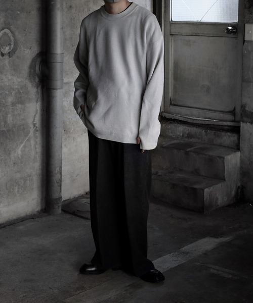 CALLNE】Milano Rib Oversize Wool Blend Knit/ミラノリブ