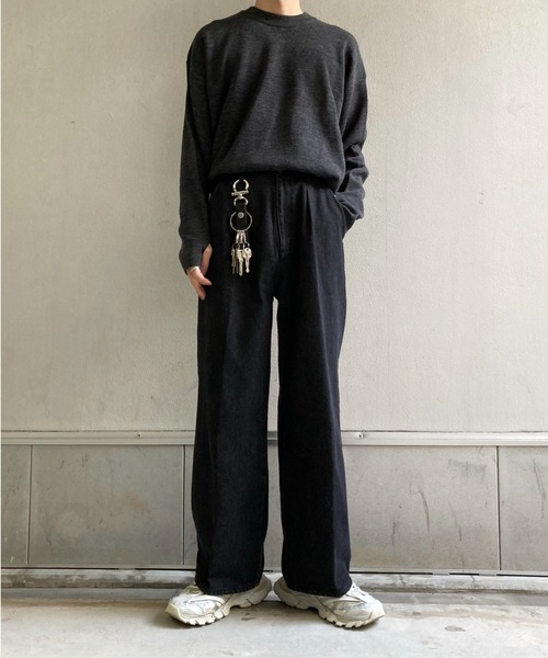 CALLNE(カルネ)の「【CALLNE】Milano Rib Oversize Wool Blend Knit/ミラノリブ オーバーサイズ ウールブレンドニット(ニット/セーター・メンズ・シルバーグレー/チャコールグレー/グレー・M/L)」の21枚目の写真