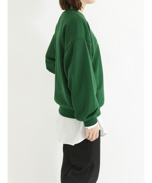 Samansa Mos2 blue（サマンサモスモスブルー）の「刺繍ロゴスウェット（Tシャツ/カットソー・レディース・ベージュ/オフホワイト/ブルー/グリーン・ﾌﾘ-）」の12枚目の写真