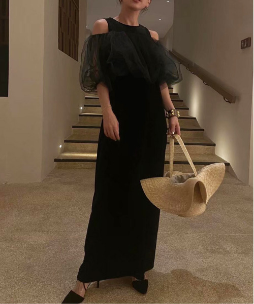 ワンピース Ameri BALLOON SHOULDER DRESS セール】BALLOON SHOULDER DRESS（ワンピース）｜Ameri（アメリ