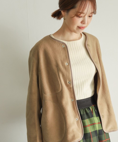 DANTON（ダントン）の「DANTON FLEECE COLLARLESS JACKET（ブルゾン