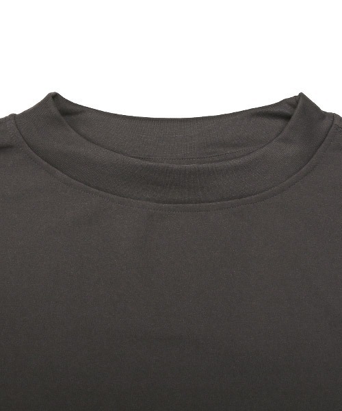 LUXSTYLE(ラグスタイル)の「カットジョーゼットワイドモックネックロンT(Tシャツ/カットソー・メンズ・ベージュ/チャコール/グレイッシュベージュ/ブラック・M/L)」の16枚目の写真