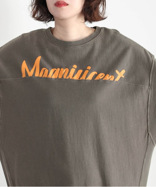 cepo（セポ）の「ヴィンテージライク ロゴビッグスウェット（Tシャツ/カットソー・レディース・チャコール/ベージュ・M）」の10枚目の写真