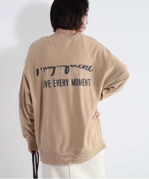 cepo（セポ）の「ヴィンテージライク ロゴビッグスウェット（Tシャツ/カットソー・レディース・チャコール/ベージュ・M）」の17枚目の写真