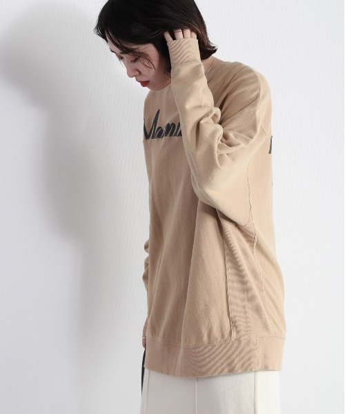 cepo（セポ）の「ヴィンテージライク ロゴビッグスウェット（Tシャツ/カットソー・レディース・チャコール/ベージュ・M）」の13枚目の写真