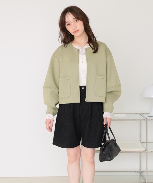 美品★トゥモローランド ボールジィ コクーンスリーブブルゾン 未使用美品 Ballseyボールジィ ブリスタジャージーコクーン