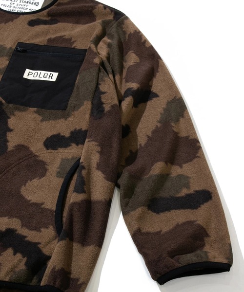 POLeR(ポーラー)の「POLeR/ポーラー CAMO FLEECE CREW(スウェット・メンズ・カモフラージュ・MEDIUM/LARGE)」の3枚目の写真