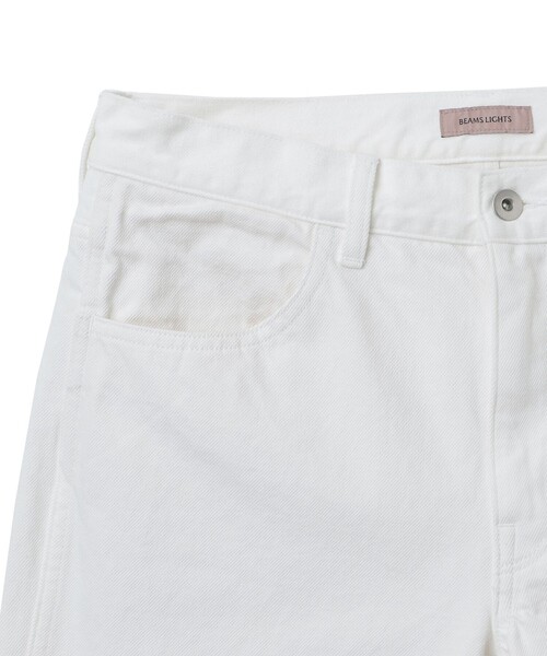 BEAMS LIGHTS(ビームスライツ)の「BEAMS LIGHTS / ハードウォッシュ ジップ デニムパンツ(デニムパンツ・メンズ・オフホワイト/サックスブルー・MEDIUM/LARGE/SMALL)」の4枚目の写真