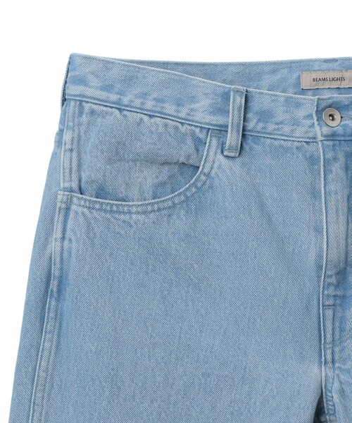 BEAMS LIGHTS(ビームスライツ)の「BEAMS LIGHTS / ハードウォッシュ ジップ デニムパンツ(デニムパンツ・メンズ・オフホワイト/サックスブルー・MEDIUM/LARGE/SMALL)」の9枚目の写真