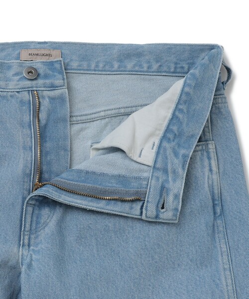 BEAMS LIGHTS(ビームスライツ)の「BEAMS LIGHTS / ハードウォッシュ ジップ デニムパンツ(デニムパンツ・メンズ・オフホワイト/サックスブルー・MEDIUM/LARGE/SMALL)」の11枚目の写真