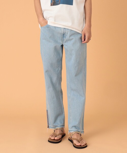 BEAMS LIGHTS(ビームスライツ)の「BEAMS LIGHTS / ハードウォッシュ ジップ デニムパンツ(デニムパンツ・メンズ・オフホワイト/サックスブルー・MEDIUM/LARGE/SMALL)」の20枚目の写真