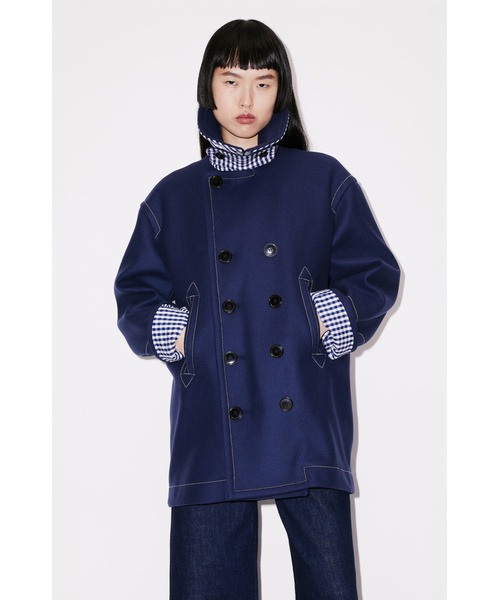 KENZO(ケンゾー)の「ウール ピー コート(ピーコート・レディース・ブルー系その他・34/36)」の4枚目の写真