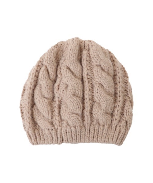 ACYM(アシーム)の「Cable knit ベレー(ハンチング/ベレー帽・レディース・ブラック/ベージュ・FREE)」の19枚目の写真