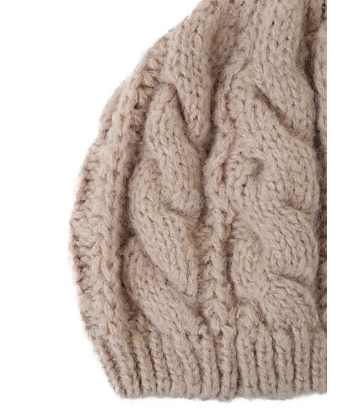 ACYM(アシーム)の「Cable knit ベレー(ハンチング/ベレー帽・レディース・ブラック/ベージュ・FREE)」の20枚目の写真