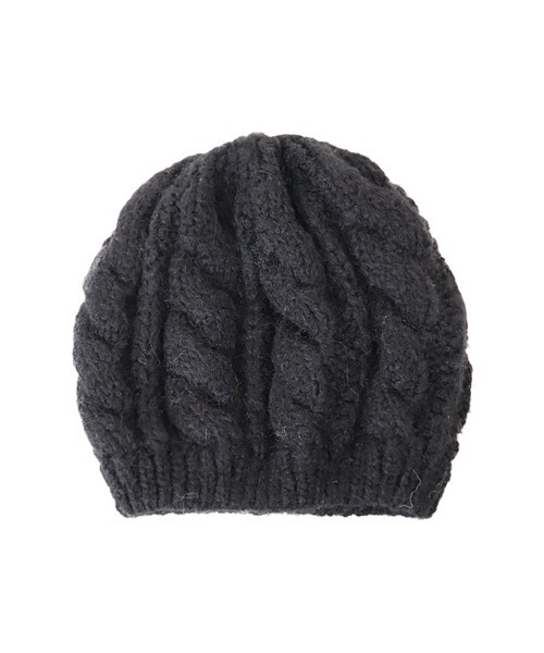 ACYM(アシーム)の「Cable knit ベレー(ハンチング/ベレー帽・レディース・ブラック/ベージュ・FREE)」の21枚目の写真