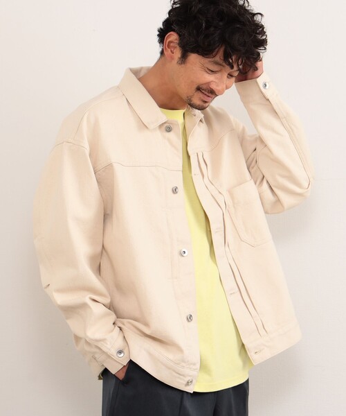 B:MING by BEAMS（ビーミングバイビームス）の「B:MING by BEAMS / デニム ジャケット（デニムジャケット・メンズ・ホワイト系その他5/ライトブルー・LARGE/SMALL/X-LARGE/MEDIUM）」の10枚目の写真