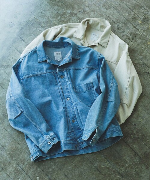 B:MING by BEAMS（ビーミングバイビームス）の「B:MING by BEAMS / デニム ジャケット（デニムジャケット・メンズ・ホワイト系その他5/ライトブルー・LARGE/SMALL/X-LARGE/MEDIUM）」の14枚目の写真