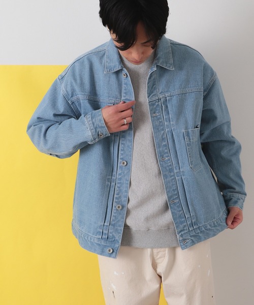 B:MING by BEAMS（ビーミングバイビームス）の「B:MING by BEAMS / デニム ジャケット（デニムジャケット・メンズ・ホワイト系その他5/ライトブルー・LARGE/SMALL/X-LARGE/MEDIUM）」の2枚目の写真