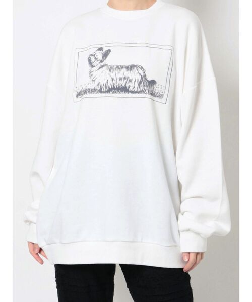 merry jenny（メリージェニー）の「SKYE TERRIERスウェット（スウェット・レディース・オフホワイト/グレー/イエロー・FREE）」の2枚目の写真