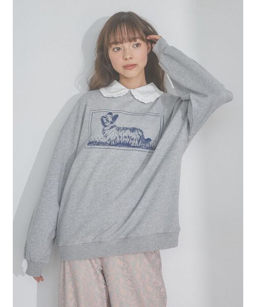 merry jenny（メリージェニー）の「SKYE TERRIERスウェット（スウェット・レディース・オフホワイト/グレー/イエロー・FREE）」の4枚目の写真