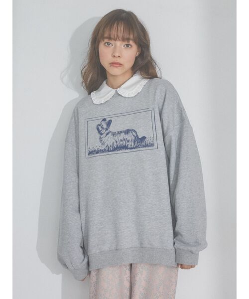 merry jenny（メリージェニー）の「SKYE TERRIERスウェット（スウェット・レディース・オフホワイト/グレー/イエロー・FREE）」の5枚目の写真