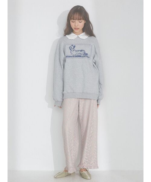 merry jenny（メリージェニー）の「SKYE TERRIERスウェット（スウェット・レディース・オフホワイト/グレー/イエロー・FREE）」の9枚目の写真