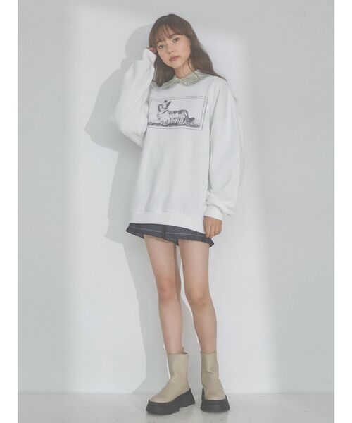 merry jenny（メリージェニー）の「SKYE TERRIERスウェット（スウェット・レディース・オフホワイト/グレー/イエロー・FREE）」の15枚目の写真