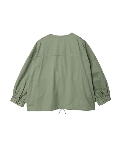 CRAFT STANDARD BOUTIQUE(クラフトスタンダードブティック)の「ノーカラーZIPブルゾン(ブルゾン・レディース・カーキ/チャコールグレー/ベージュ・M/L)」の18枚目の写真
