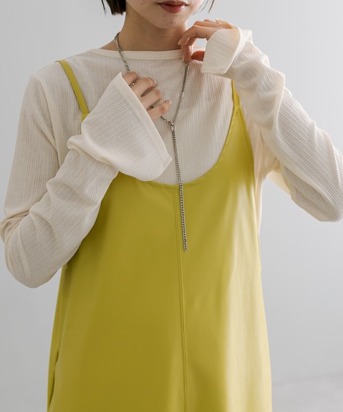 mystic（ミスティック）の「ランダムリブシアープルオーバー（Tシャツ/カットソー・レディース・オフホワイト/ブルー/ブラック・FREE）」の11枚目の写真