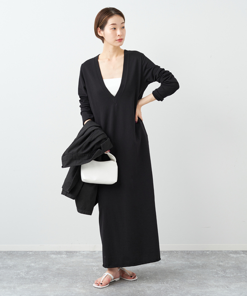美品 プラージュ R’IAM Vネック シャツ ワンピース ホワイト 38 中古・古着通販】R'IAM PLAGE (リアム プラージュ) Vネック