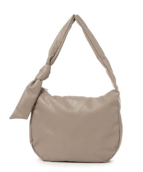 LEPSIM（レプシィム）の「フェイクレザーソフトBIGショルダー　182764（ショルダーバッグ・レディース・ブラック/アイボリー/ベージュ系その他・ONE SIZE）」の3枚目の写真