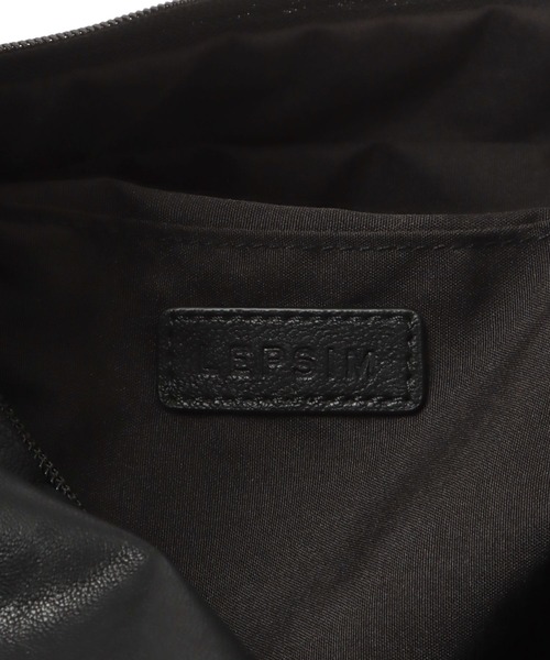 LEPSIM（レプシィム）の「フェイクレザーソフトBIGショルダー　182764（ショルダーバッグ・レディース・ブラック/アイボリー/ベージュ系その他・ONE SIZE）」の4枚目の写真