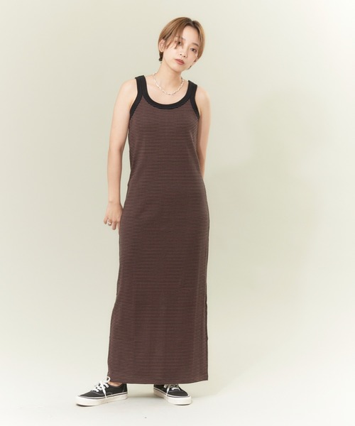 MILLER(ミラー)の「【Miller】カットワンピース(ワンピース・レディース・ブラウン/イエロー/グリーン・フリー)」の3枚目の写真