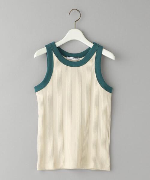 BEAUTY&YOUTH UNITED ARROWS（ビューティーアンドユースユナイテッドアローズ）の「コットン ランダムリブ リンガー タンクトップ（タンクトップ・レディース・ベージュ/グレー/オフホワイト・FREE）」の15枚目の写真