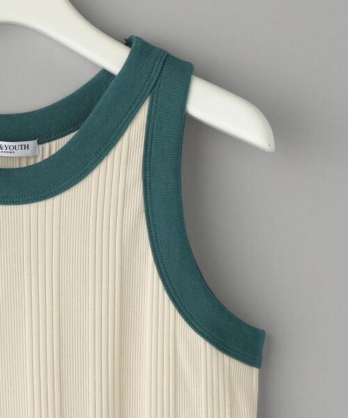 BEAUTY&YOUTH UNITED ARROWS（ビューティーアンドユースユナイテッドアローズ）の「コットン ランダムリブ リンガー タンクトップ（タンクトップ・レディース・ベージュ/グレー/オフホワイト・FREE）」の18枚目の写真