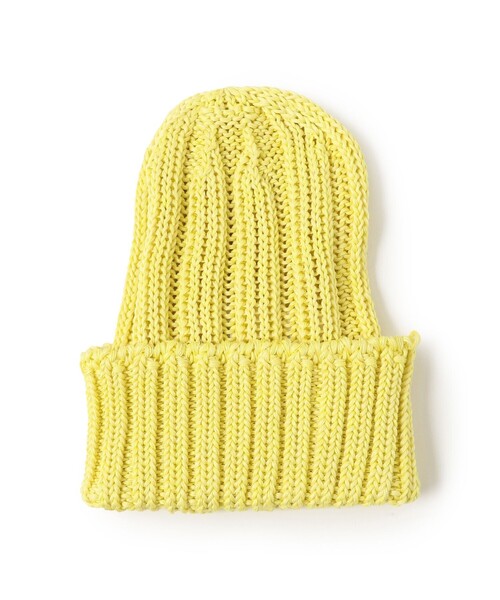 BEAMS PLUS（ビームスプラス）の「Watch Cap Linen Like Cotton（ニットキャップ/ビーニー・メンズ・ナチュラル/ブラック/ライトグレー/ダークブラウン/ネイビー/オレンジ/オリーブ/ベージュ/サックスブルー/イエロー・ONE SIZE）」の9枚目の写真