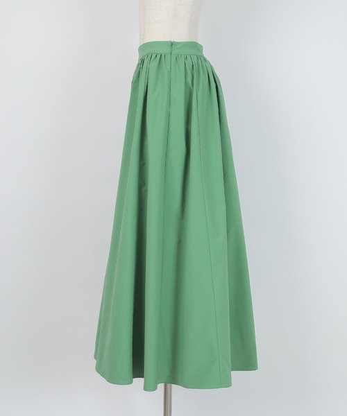 UR'S（ユアーズ）の「ﾀﾌﾀﾎﾞﾘｭｰﾑｷﾞｬｻﾞｰｽｶｰﾄ（スカート・レディース・グリーン/ホワイト系その他/ブラック/ホワイト・S/L/M）」の12枚目の写真