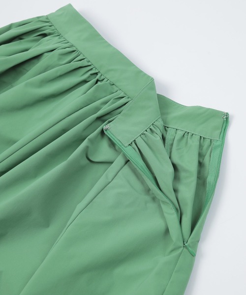 UR'S（ユアーズ）の「ﾀﾌﾀﾎﾞﾘｭｰﾑｷﾞｬｻﾞｰｽｶｰﾄ（スカート・レディース・グリーン/ホワイト系その他/ブラック/ホワイト・S/L/M）」の16枚目の写真