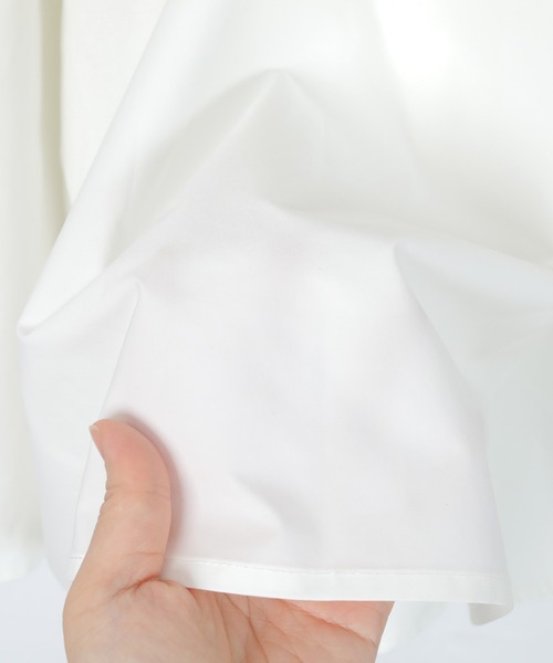 UR'S（ユアーズ）の「ﾀﾌﾀﾎﾞﾘｭｰﾑｷﾞｬｻﾞｰｽｶｰﾄ（スカート・レディース・グリーン/ホワイト系その他/ブラック/ホワイト・S/L/M）」の8枚目の写真