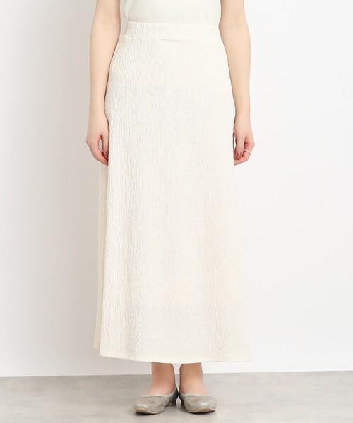 Cutie Blonde（キューティーブロンド）の「◆【今シーズン、ヘビロテな予感】ふくれジャカード Aラインスカート（スカート・レディース・サンドベージュ/アイボリー/ブラック・00）」の4枚目の写真