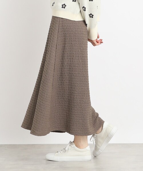 Cutie Blonde（キューティーブロンド）の「◆【今シーズン、ヘビロテな予感】ふくれジャカード Aラインスカート（スカート・レディース・サンドベージュ/アイボリー/ブラック・00）」の12枚目の写真