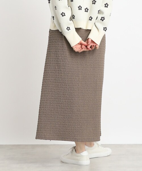 Cutie Blonde（キューティーブロンド）の「◆【今シーズン、ヘビロテな予感】ふくれジャカード Aラインスカート（スカート・レディース・サンドベージュ/アイボリー/ブラック・00）」の13枚目の写真