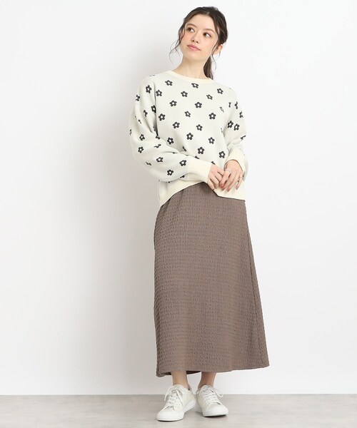 Cutie Blonde（キューティーブロンド）の「◆【今シーズン、ヘビロテな予感】ふくれジャカード Aラインスカート（スカート・レディース・サンドベージュ/アイボリー/ブラック・00）」の14枚目の写真