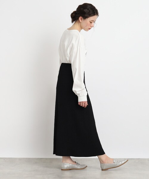 Cutie Blonde（キューティーブロンド）の「◆【今シーズン、ヘビロテな予感】ふくれジャカード Aラインスカート（スカート・レディース・サンドベージュ/アイボリー/ブラック・00）」の22枚目の写真